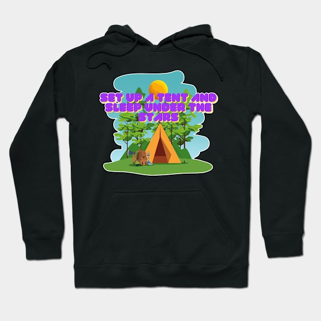 Camping  Wilderness Shirt Design Hoodie by JB Tee